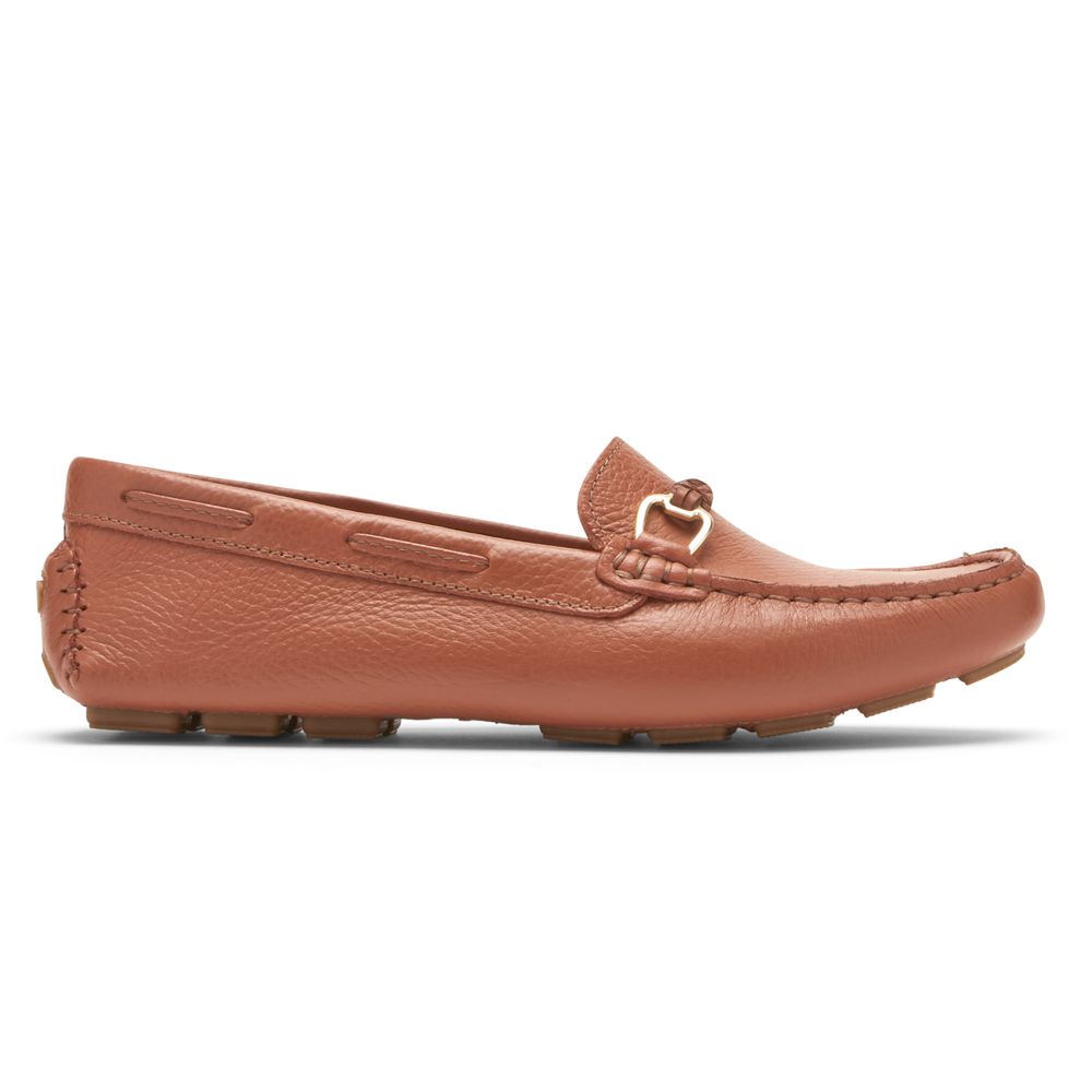 Rockport Bayview Driver - Womens Loafers - Brown - NZ (KDA-794310)